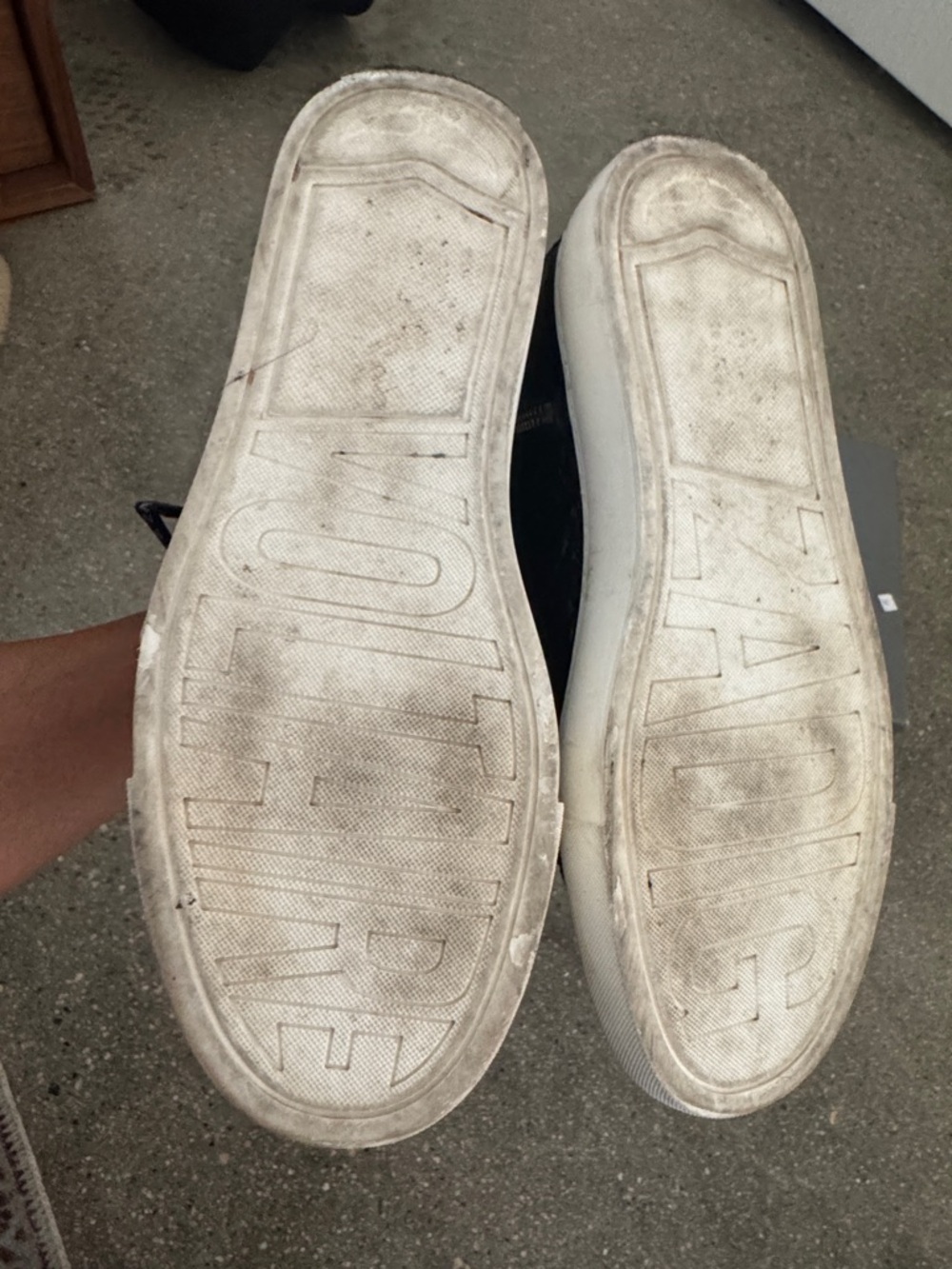 Zadig & Voltaire Black & White High-Top Logo Sneakers - Picture 3 of 4